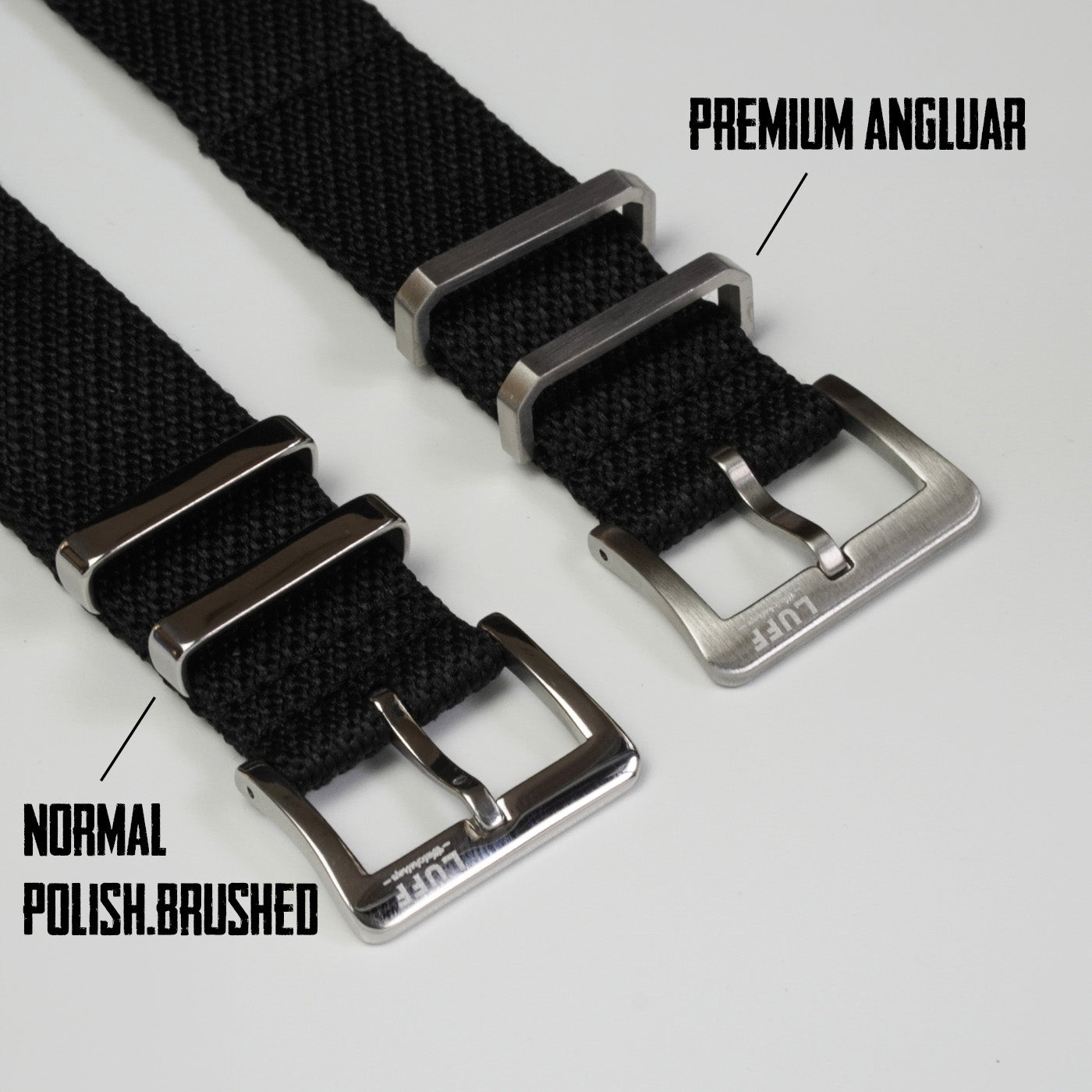 Black with Scorched Charcoal - HISHI STRAP 20mm