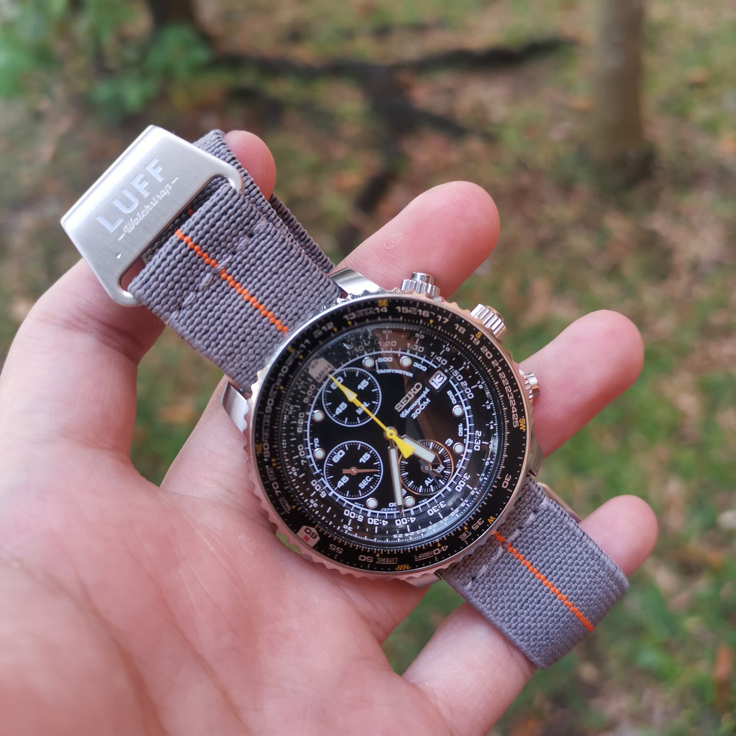 Grey with Orange Stripe (6903641505879)