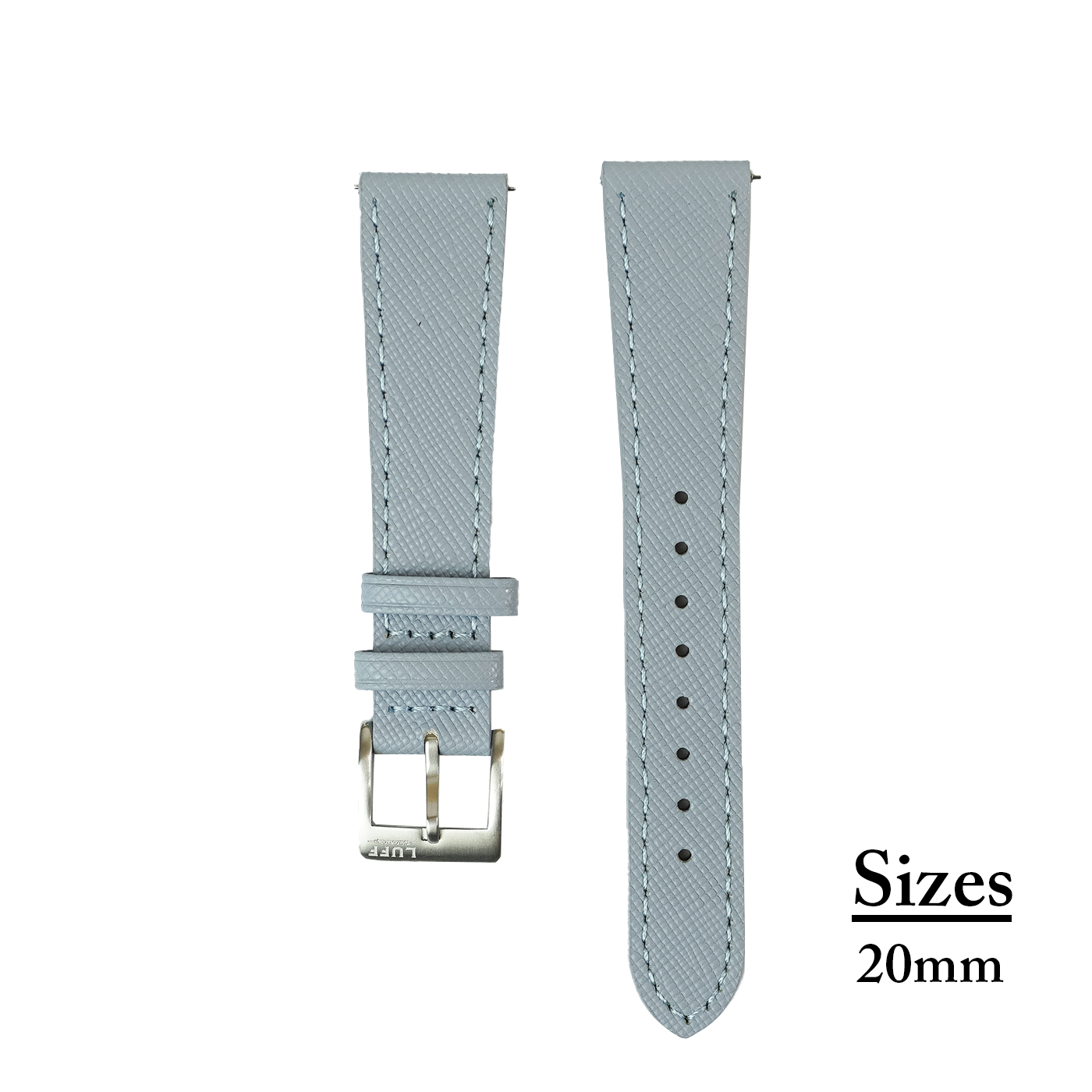 Light Blue Saffiano Leather Strap (6901674311767)