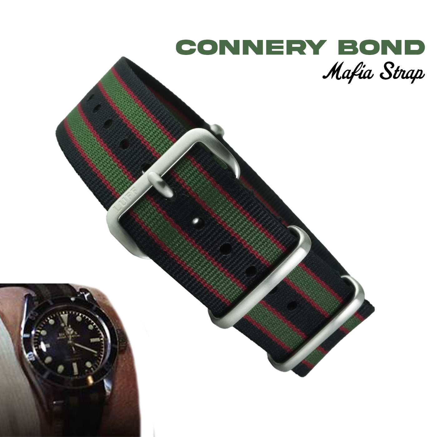 Heat-Welded Plain Color Variant Mafia Strap 18, 20mm