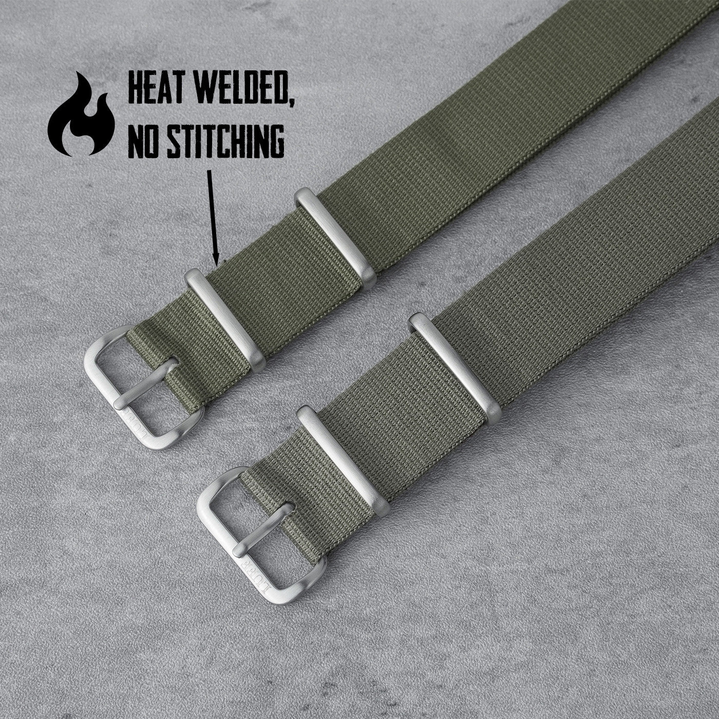 Heat-Welded Plain Color Variant Mafia Strap 18, 20mm