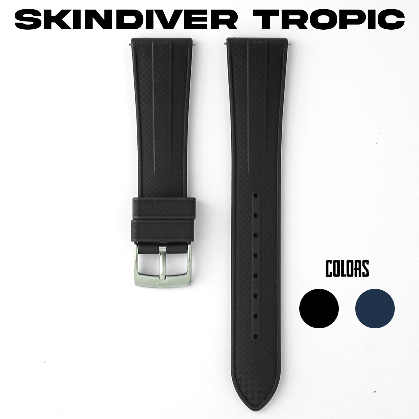 SkinDiver Tropical FKM Rubber Strap