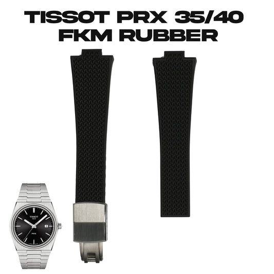 Trinova CTS PRX Tissot FKM Rubber Strap