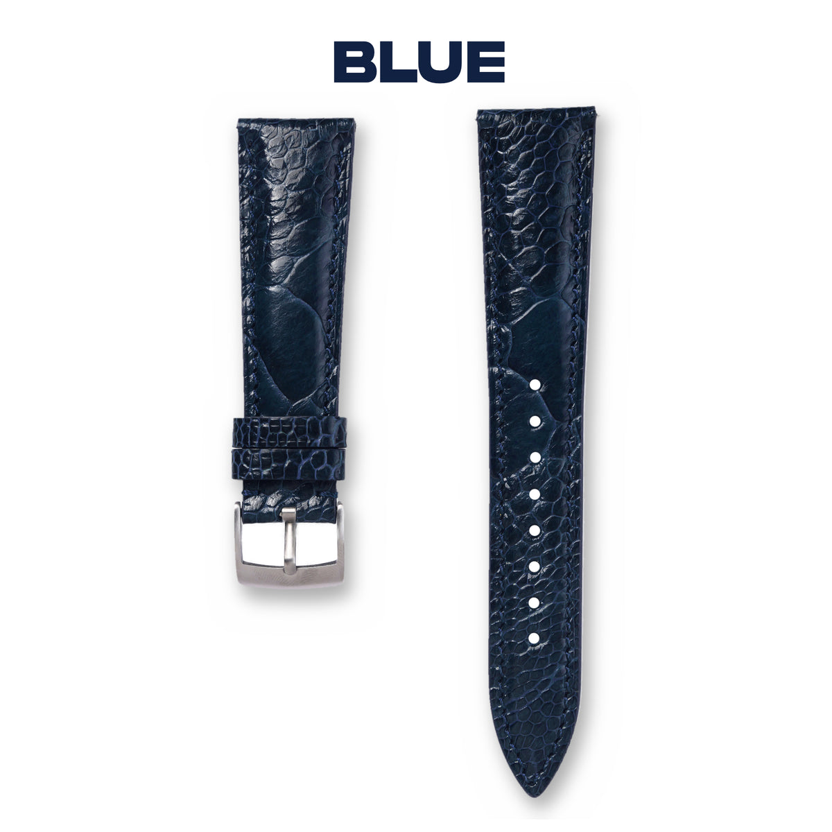 Ostrich Leather Strap - Monarch Label