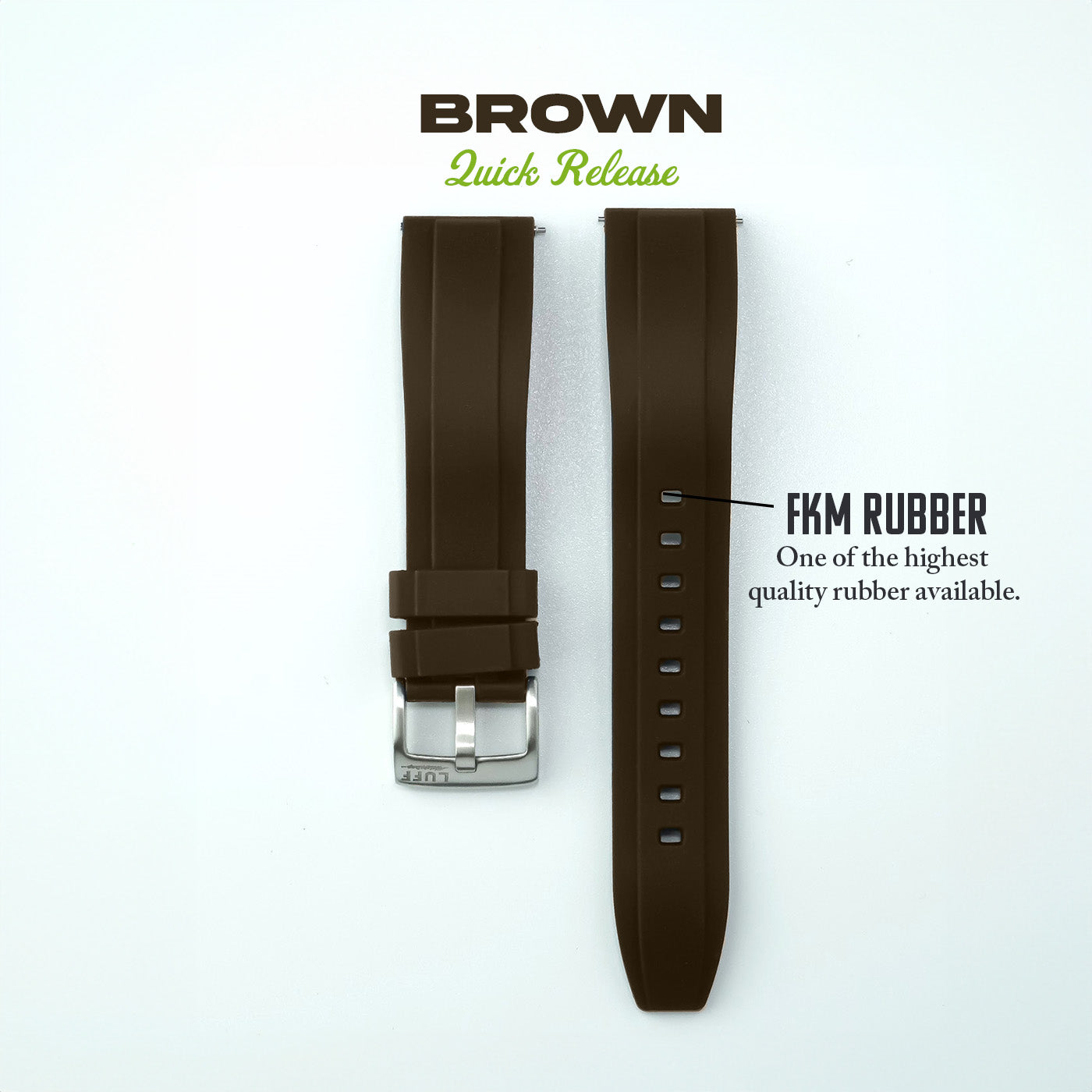 Bevel Edge FKM Rubber Strap (6899869450327)