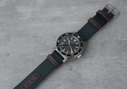 Leather Backed Earth Toned Mafia Strap 20mm