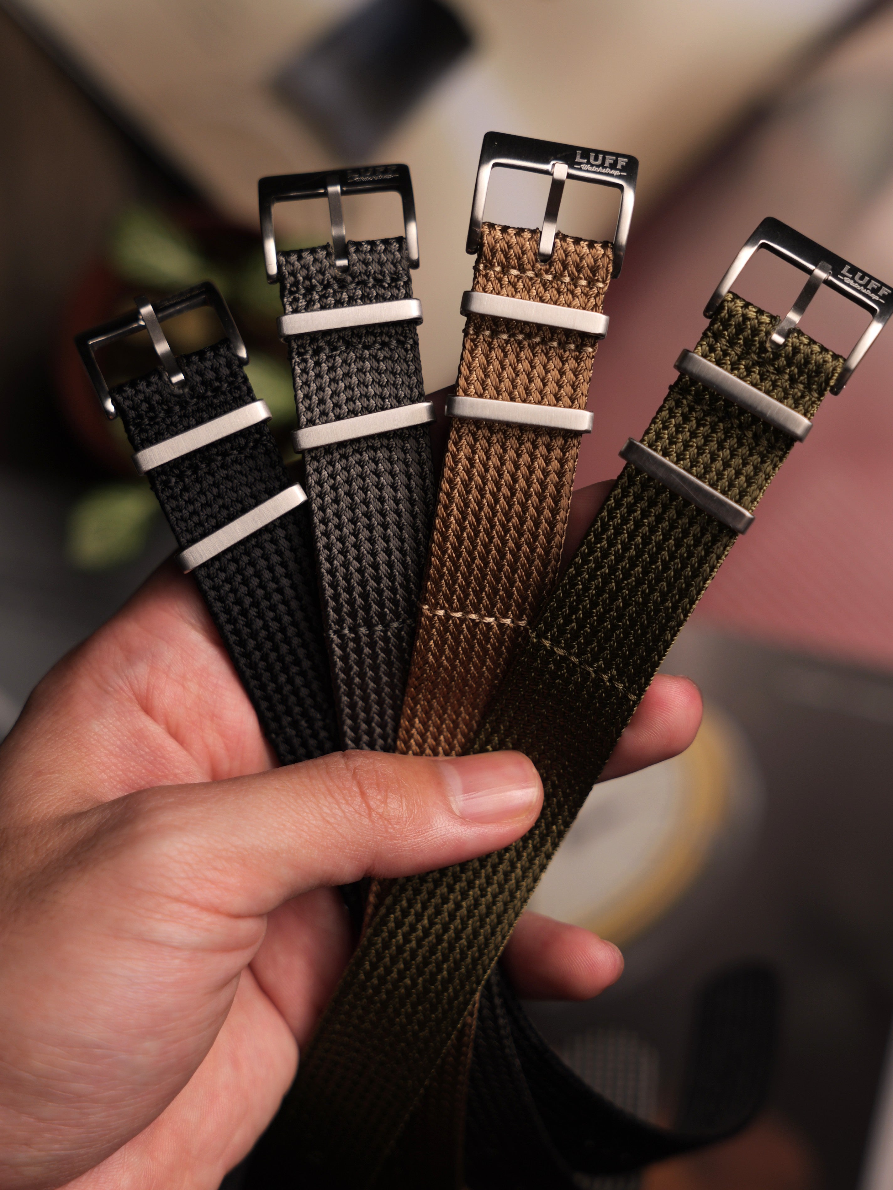 Kumi Weave Strap 20mm - Plain Color Variant – luffwatchstrap