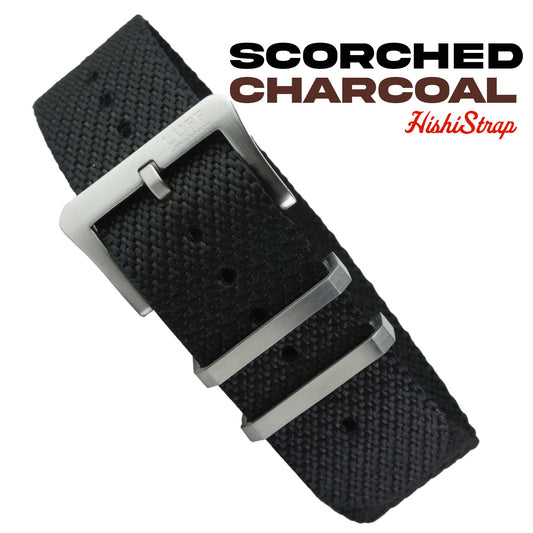 Black with Scorched Charcoal - HISHI STRAP 20mm (6873497174103)