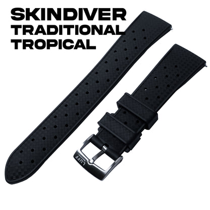 SkinDiver Traditional Tropical FKM Rubber Strap