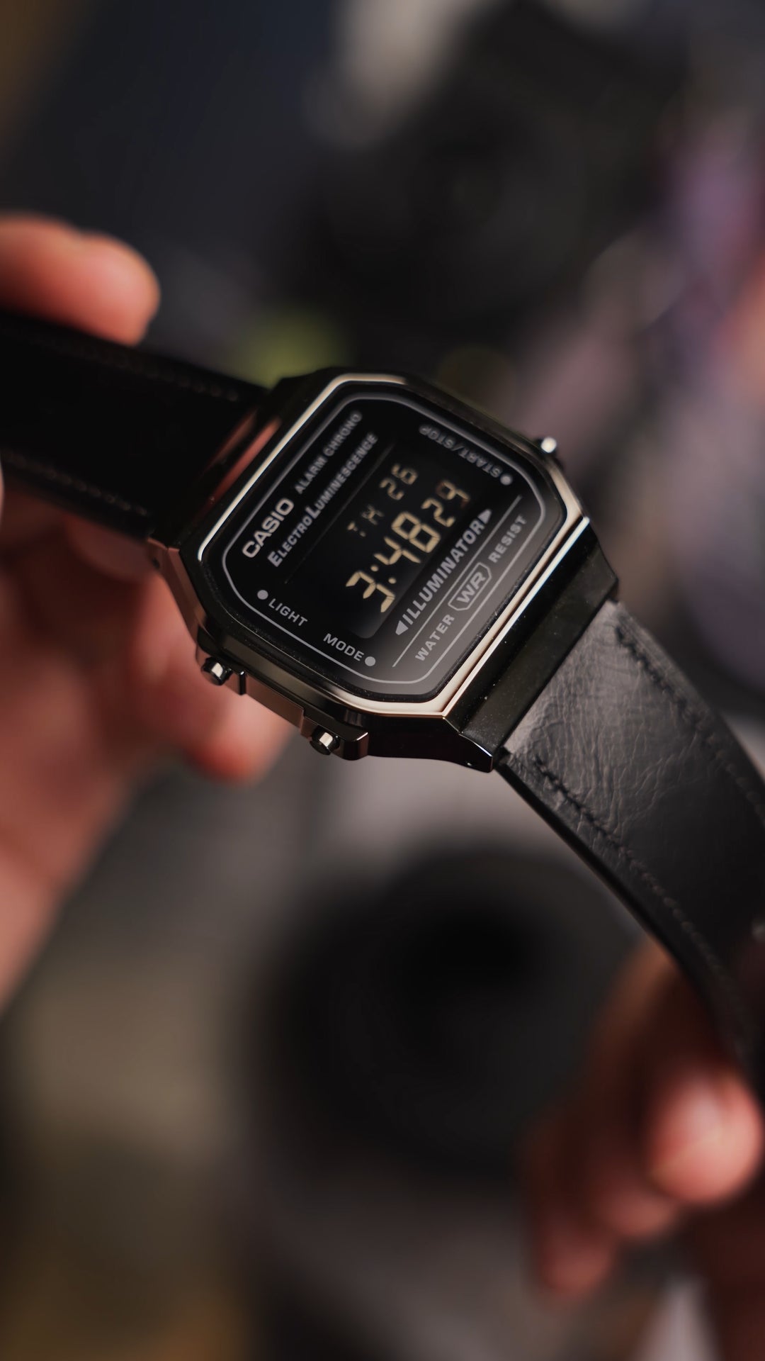 Vintage Leather strap for Casio F-91W, A158 | 20-18mm