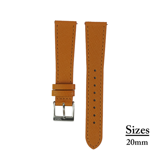 Tan Saffiano Leather Strap (6901674344535)