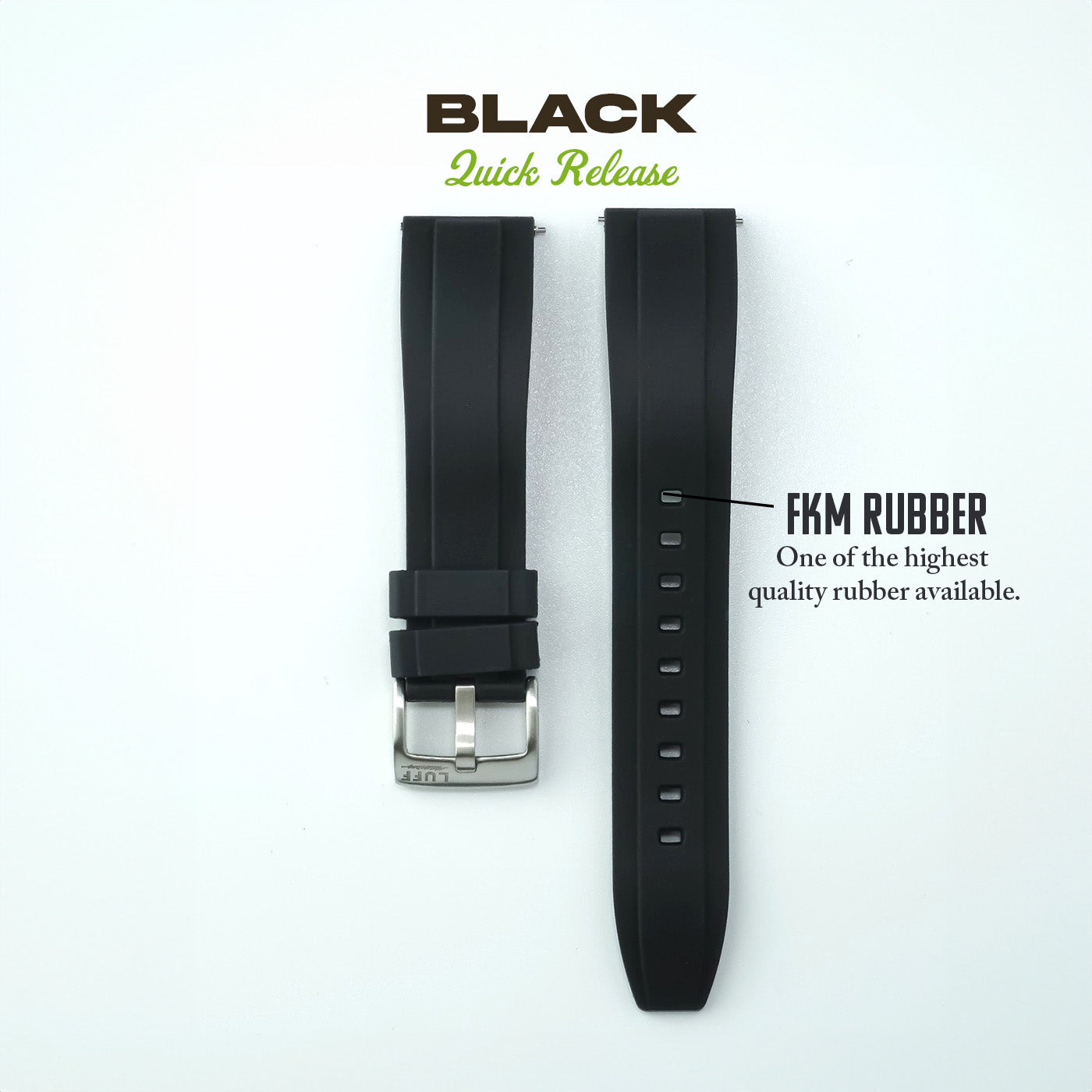 Bevel Edge FKM Rubber Strap (6899869450327)