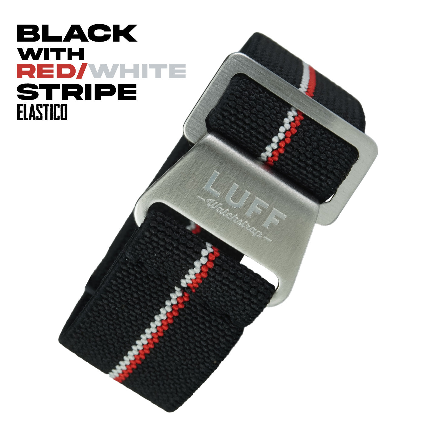 Black with Red/White Stripe (6904191844439)