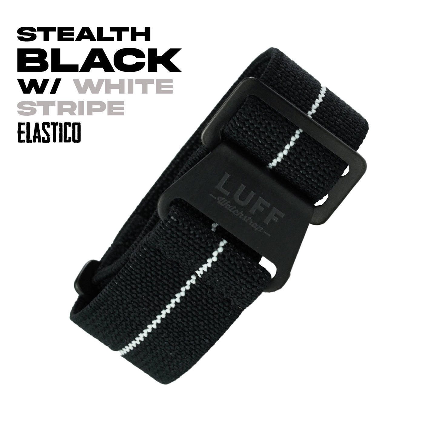 Stealth Series - Black with White Stripe