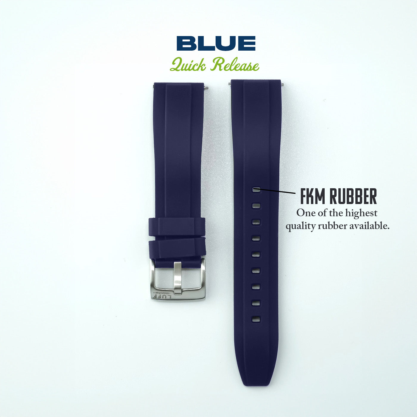 Bevel Edge FKM Rubber Strap (6899869450327)