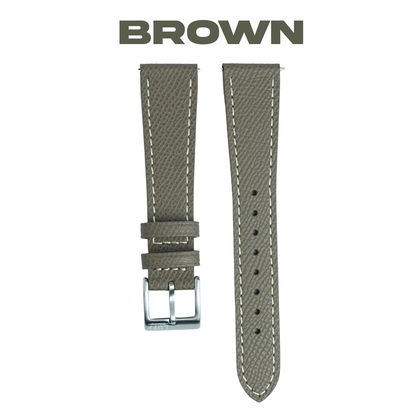 Genuine Italian Epsom Leather Strap