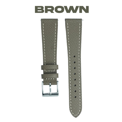 Genuine Italian Epsom Leather Strap