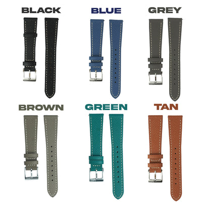 Genuine Italian Epsom Leather Strap