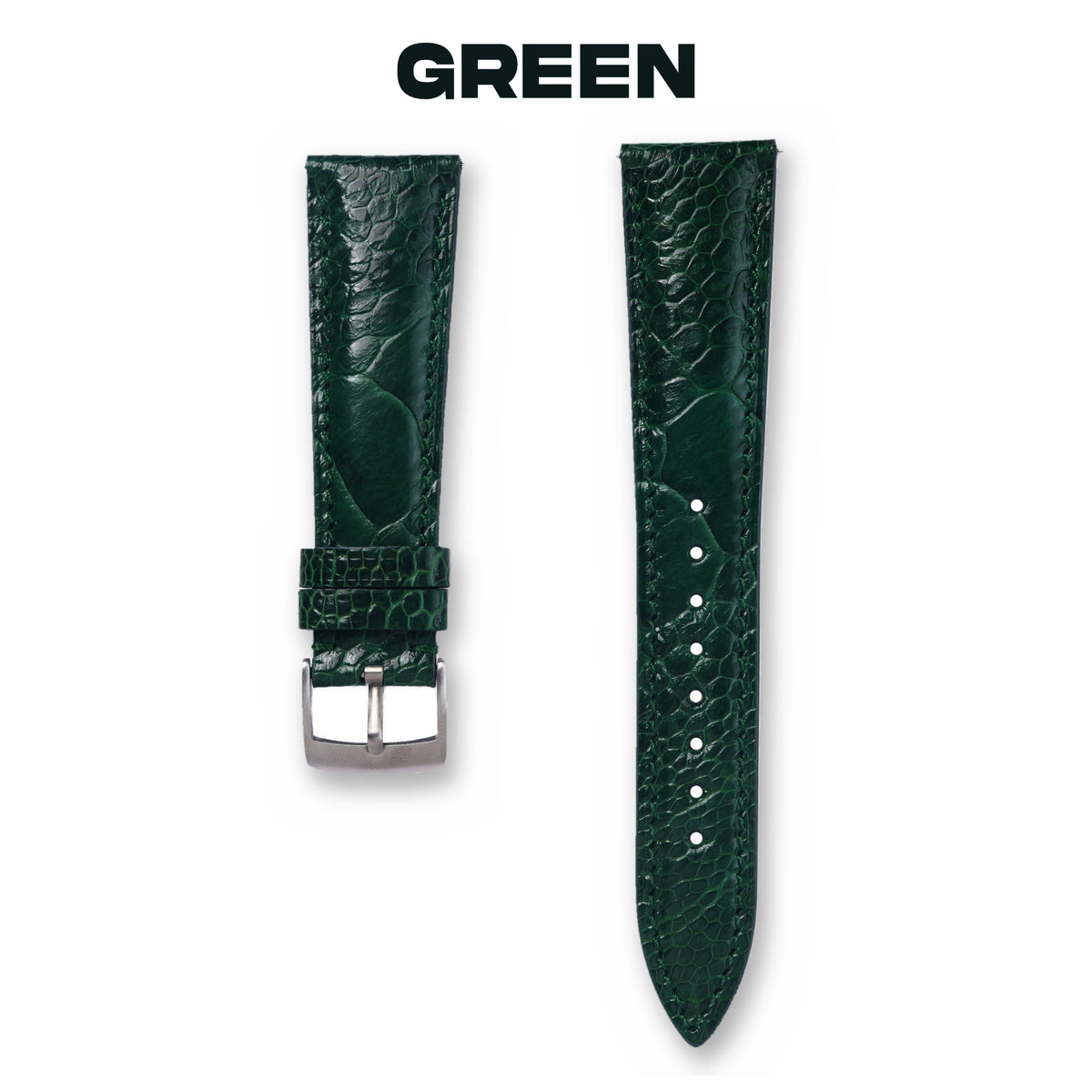 Ostrich Leather Strap - Monarch Label