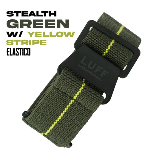 Stealth Series - Green with Yellow Stripe
