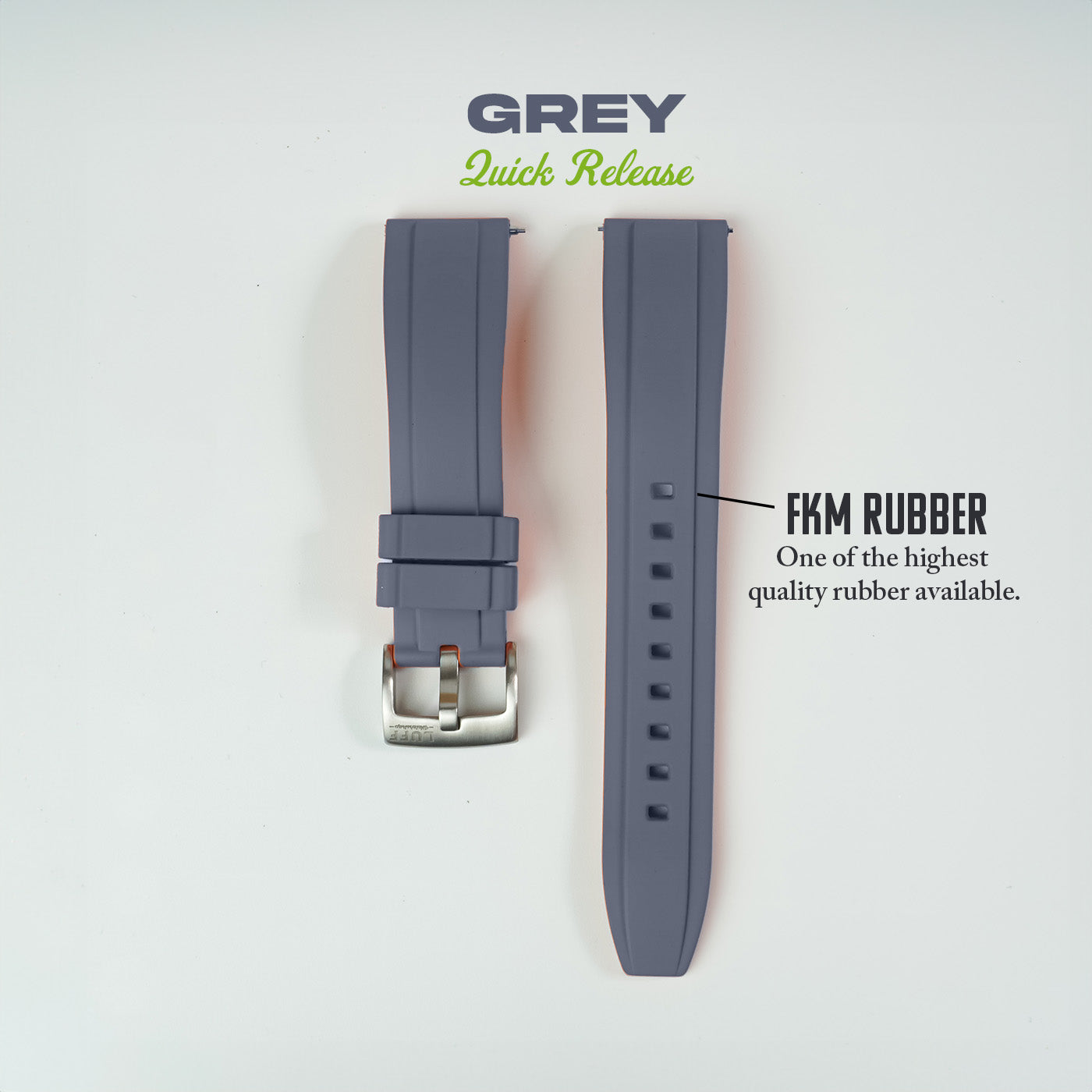 Bevel Edge FKM Rubber Strap (6899869450327)