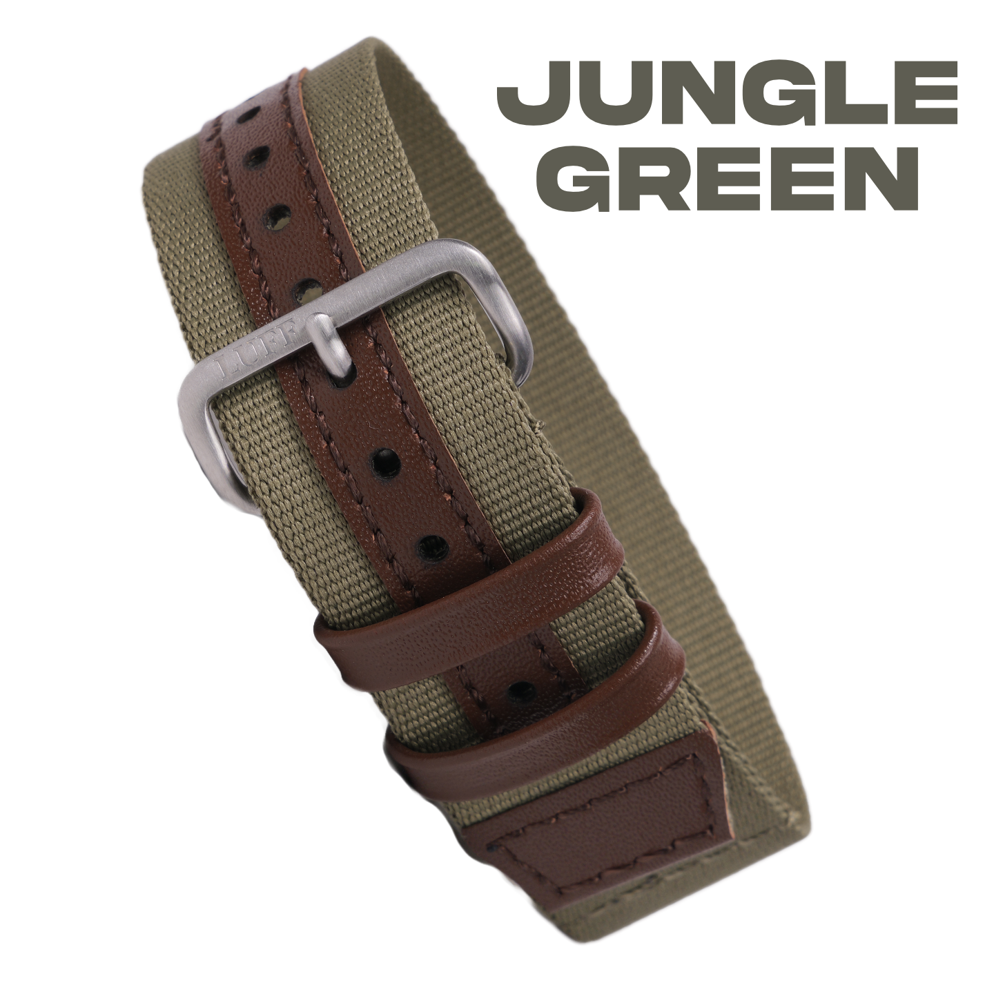 Leather Backed Earth Toned Mafia Strap 20mm