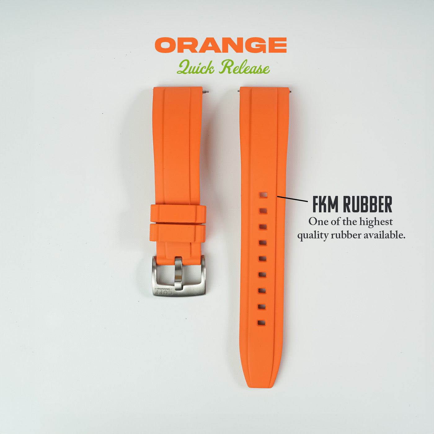 Bevel Edge FKM Rubber Strap (6899869450327)