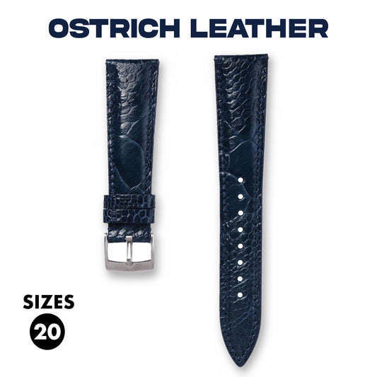 Ostrich Leather Strap - Monarch Label