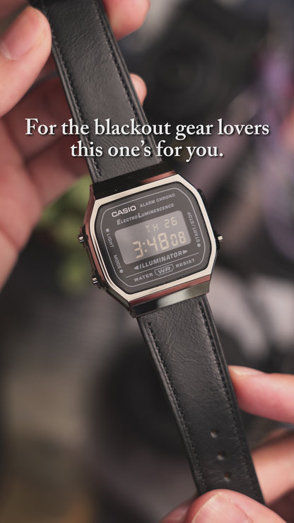 Vintage Leather strap for Casio F-91W, A158 | 20-18mm