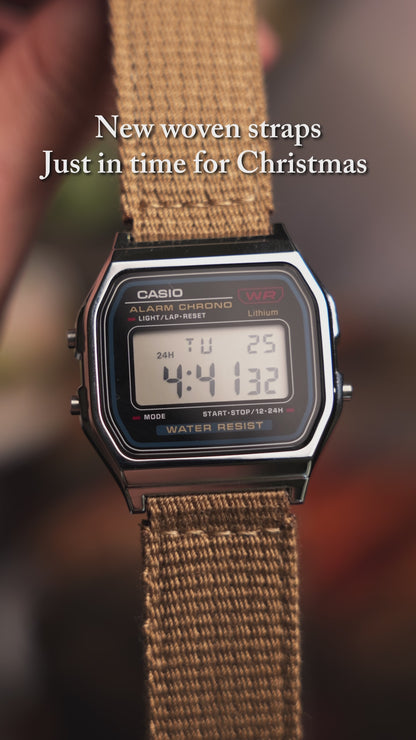 Woven Canvas for Casio F-91w, A159 20-18mm