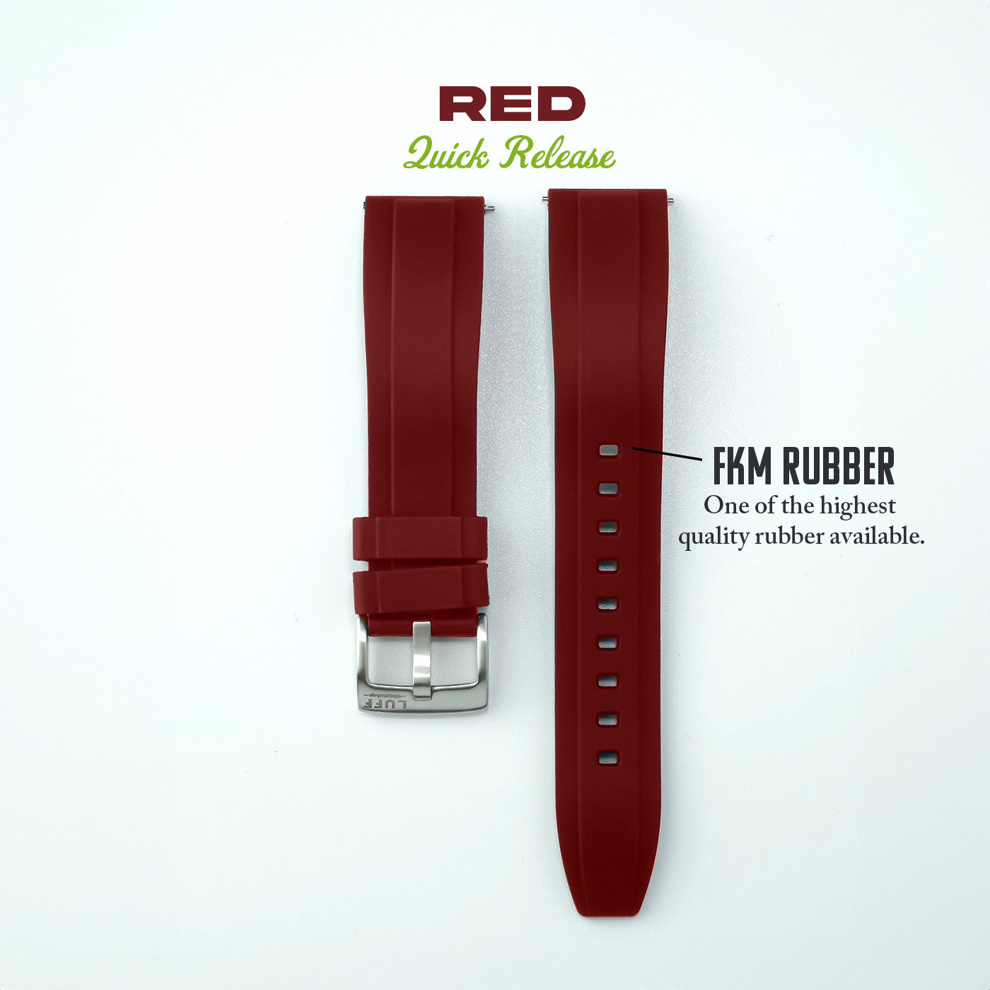 Bevel Edge FKM Rubber Strap (6899869450327)
