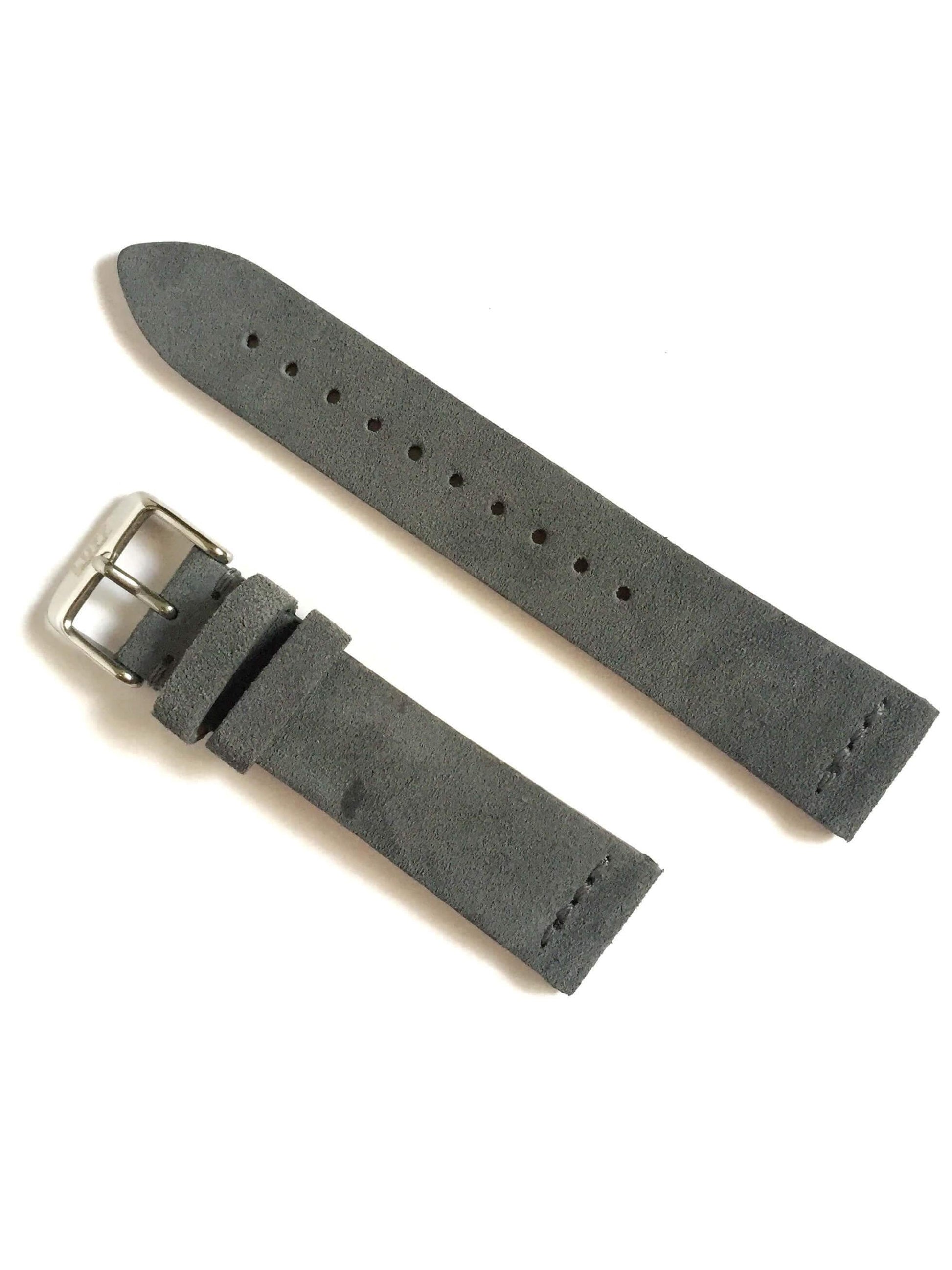 Grey - Suede Leather Strap (1785662537779)