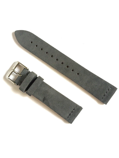Grey - Suede Leather Strap (1785662537779)