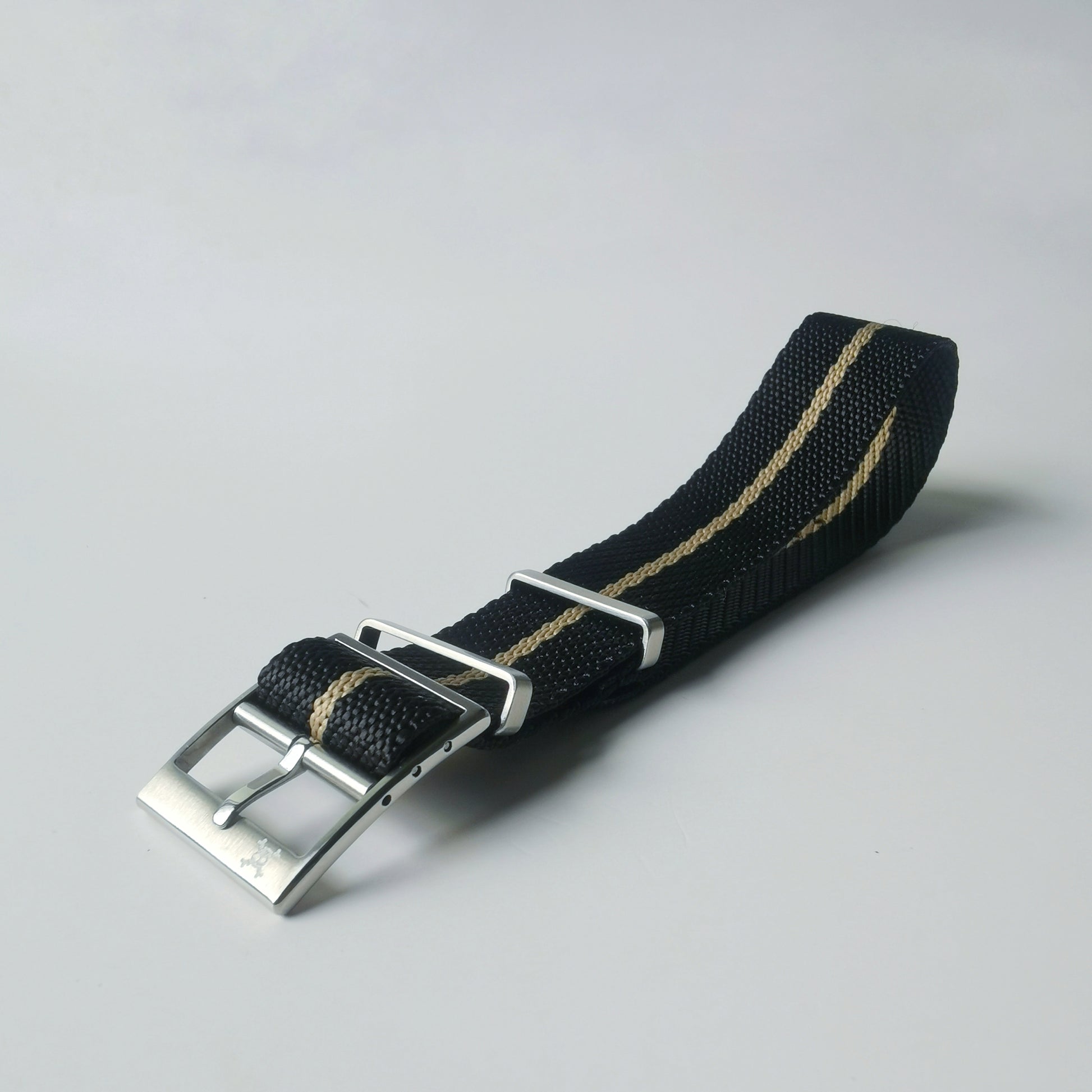 Black w/ Beige stripes - Woven strap (4405241741399)