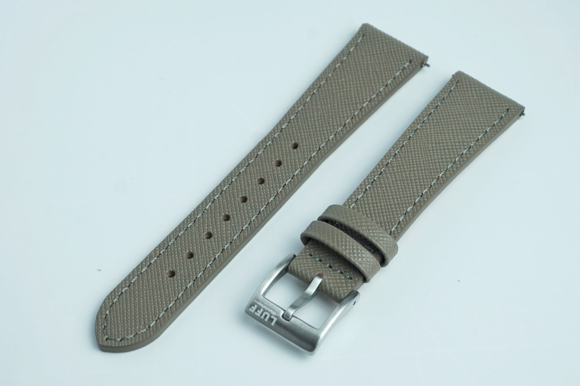 Grey Saffiano Leather Strap (6873843073111)