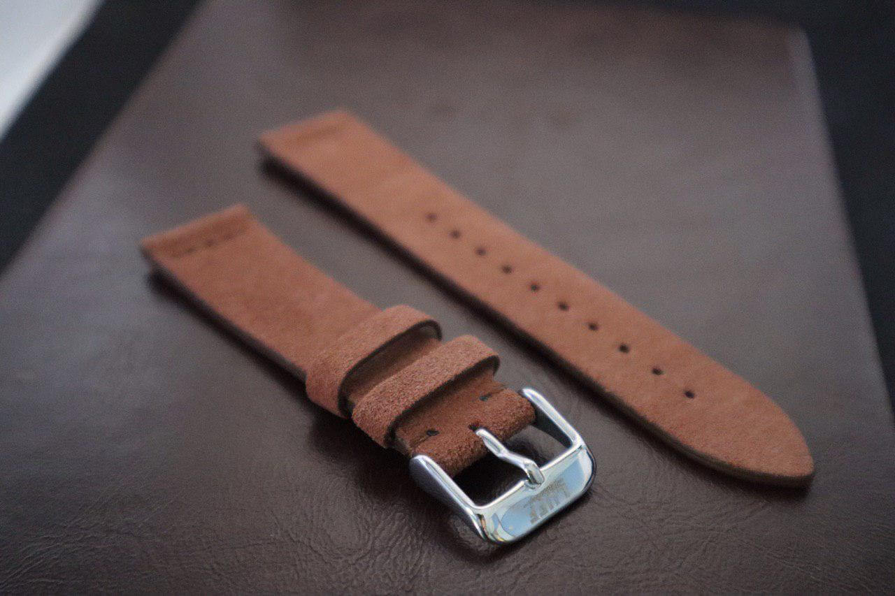 Dark Brown - Suede Leather Strap (1785663488051)