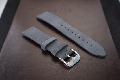 Grey - Suede Leather Strap (1785662537779)